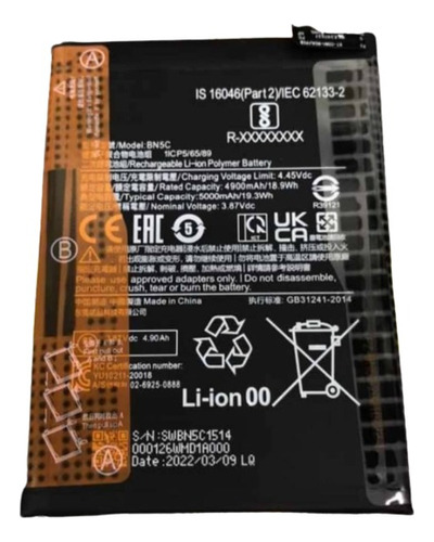 Batería Pila Xiaomi Redmi Mi Poco M4 Pro Bn5c Con Garantia