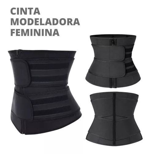 Cinta Abdominal Feminina Modeladora Emagrecedora Zíper Queima Gordura –  Utimix Importadora