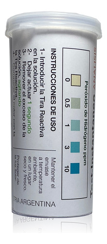 Tiras Analisis Proxido De Hidrogeno 10ppm - 50u.