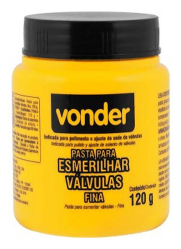 Pasta Para Esmerilhar Válvulas Fina - 120g 1298120000 Vonder