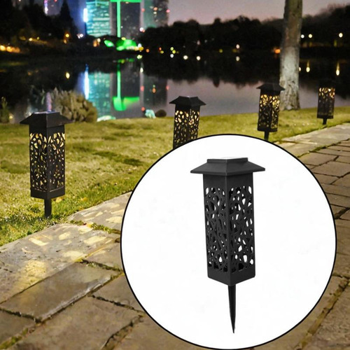 Lámpara Solar Para Jardín Con Estaca, Multiusos, Con