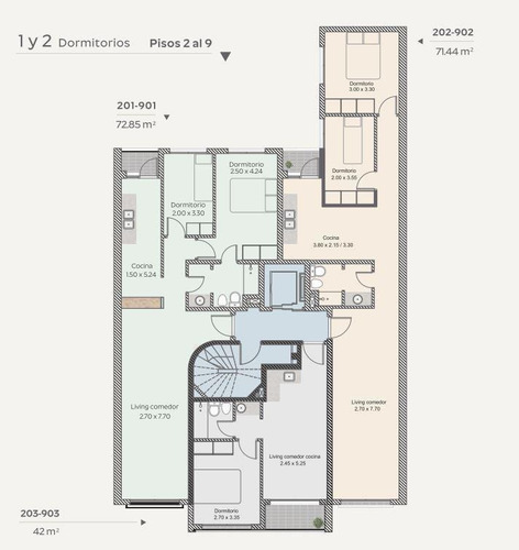 Imagen 9 de 10 de Apartamento De 2 Dormitorios A La Venta En Barrio Sur | Con Renta | Piso 4 | Acepta Banco | Próximo Rambla
