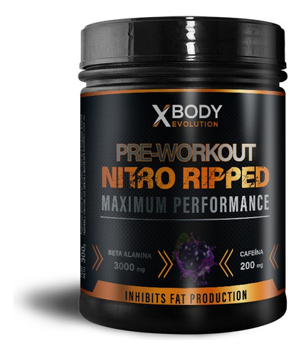 El Mejor Quemador De Grasa Abdominal Nitro Ripped Xbody Sabor Uva