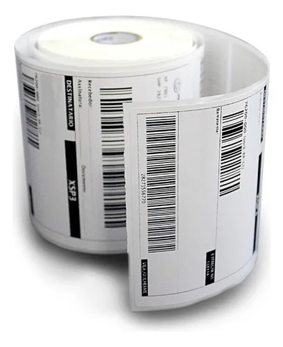 comprar 1 Rolo Etiqueta 10x15 100x150 Térmica Serrilha 500 Un Jumbo