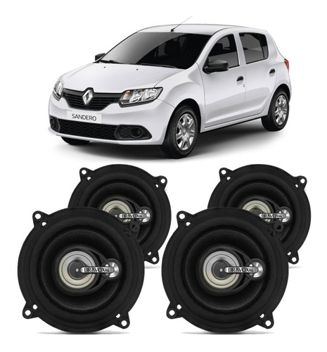 Auto Falante Renault Sandero 2015 A 2023 Bravox 200w Rms