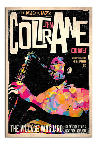 Ttooxz John Coltrane Vintage Jazz Concierto Poster Artista A