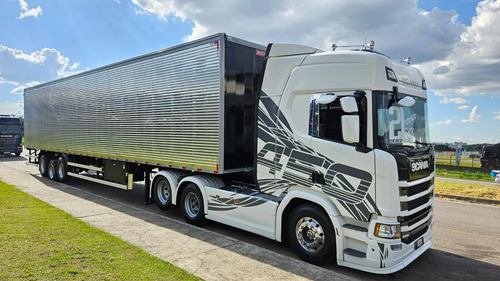 Scania R450 6x2 Highline Ano 21 Aut + Baú 0km 30 Plts S/pneu