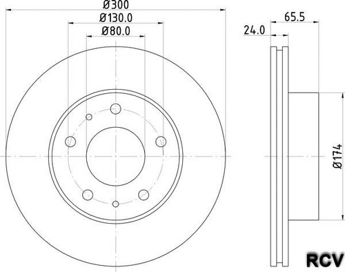 Disco Frenos Delantero Para Fiat Ducato   2011