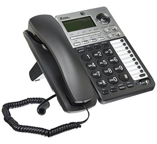 At & T Ml17939 Teléfono Con Dos Líneas Con Sistema