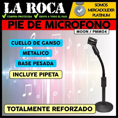 Pie De Microfono De Escritorio Mesa Bombo Pipeta La Roca Cuo