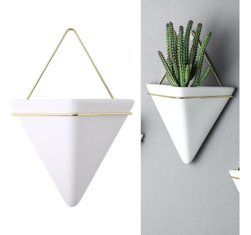 Li 3 Macetas De Pared Triangulares, Macetas Geométricas