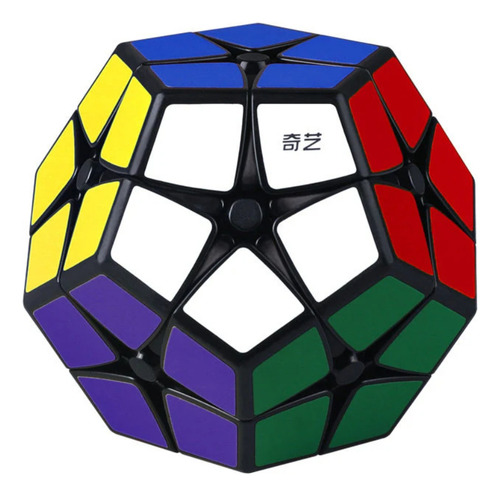Cubo Mágico Pentágono De 3x3x3 Piezas Spacezat Cubo Rubik Qiyi Megaminx Color Negro