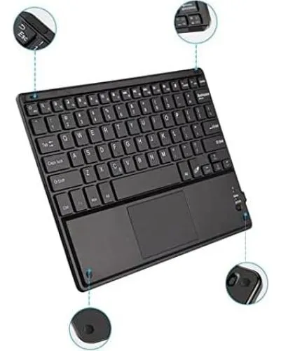 Teclado Bluetooth Boxwave Slimkeys Con Trackpad - Negro