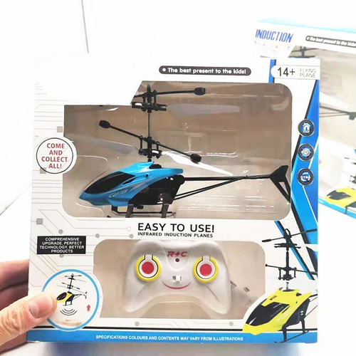 Helicóptero De Control Remoto Recargable Con Led Dos Canales