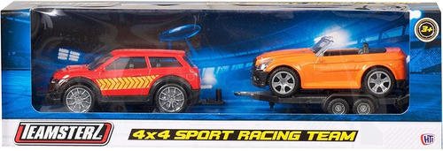 Teamsterz Set De Autos Y Remolque 4x4 Sport Racing Team