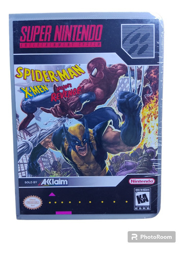 Spiderman  X-men Super Nintendo (repro) Snes Con Caja