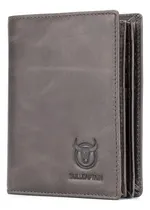 Comprar Bullcaptain Tarjetero Plegable De Cuero Genuino De Gran Para
