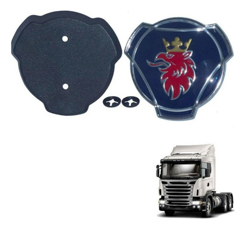 Emblema Metal Grifo Para Véiculos Sc_ania Séries Pgr 2023915