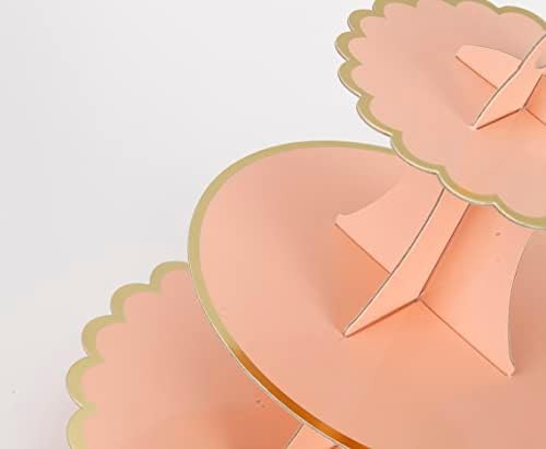 Soporte Para Cupcakes De 3 Niveles, Soporte Para Tartas Rosa