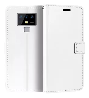 Funda Case For Huawei P20 Lite Flip Cover Blanco Antishock