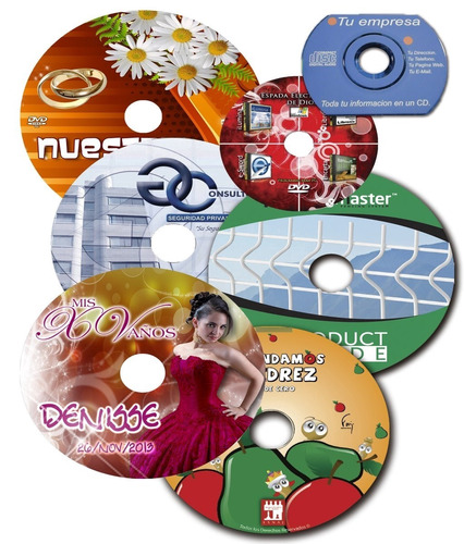 200 Disco Copiado E Impreso Cd Dvd Multicopiado.envio Gratis