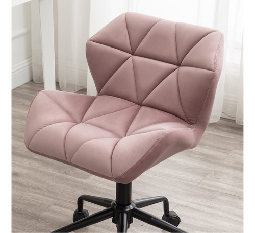 Silla De Oficina Giratoria Ajustable Diseño Capitoné Color