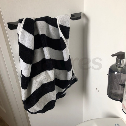 Toallero Corto Barral Baño Organizador Cocina Metal Nayres