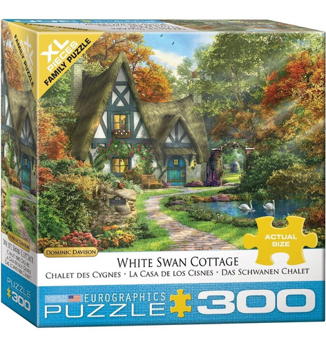 Puzzle De 300 Piezas Xl White Swan Cottage - Eurographics  