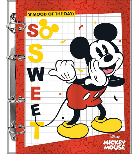 Caderno Fichário Argolado Mickey Mouse Disney