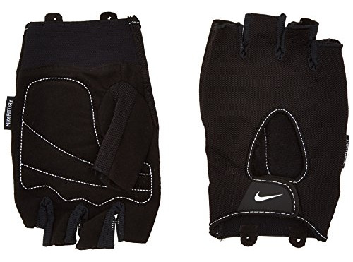 Nike Men's Fundamental Training Gloves L, Negro, Blanco, Gra