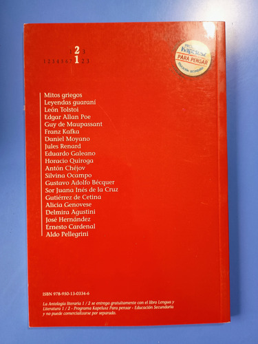 Antología Literaria 1 / 2, Autores Varios - Kapelusz