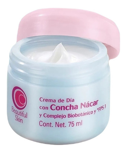 Crema De Día Con Concha Nácar Beautiful Skin Arabela