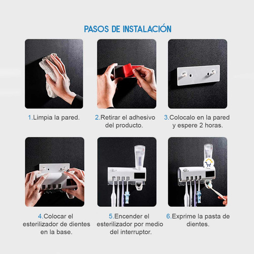 Imagen 3 de 6 de Soporte De Cepillos