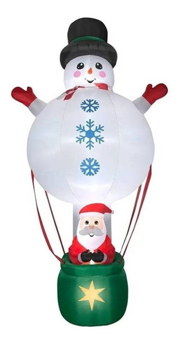 Inflable Navideño Globo Aerostático Gigante 3.6m De Alto