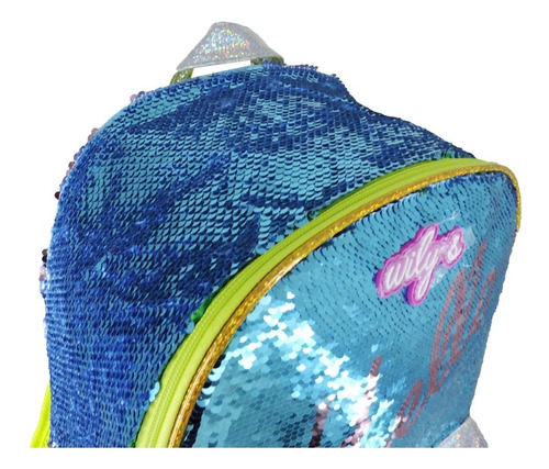 Imagen 4 de 5 de Mochila Lentejuela Reversible Primaria Wilys Wt274