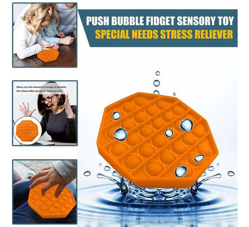 Pop It Bubble Pop Fidget Sensory Juguete Puzzle Juego