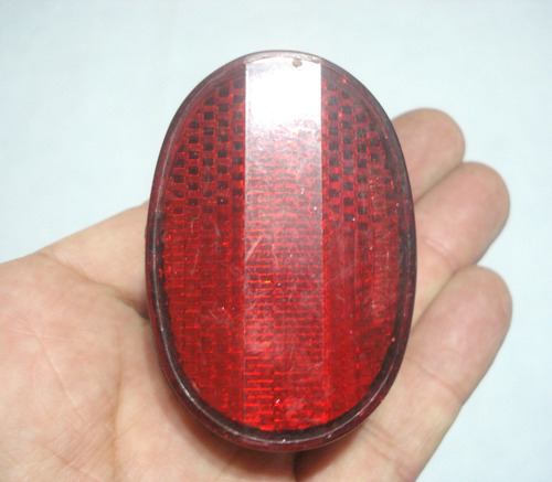Ojo De Gato Guardabarro Trasero (bicicleta O Moto) Rojo (Usado)