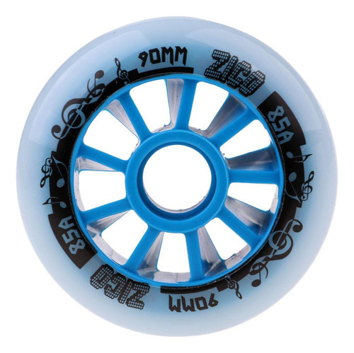 V Reemplazo De Rueda De Patines En Línea Azul 90mm