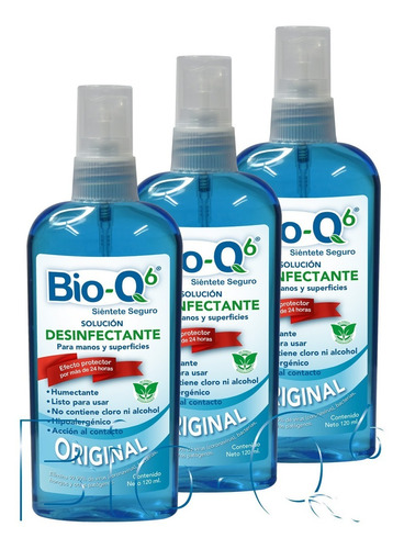 Desinfectante  Sanitizante - Bioq6 - 3pz Personal