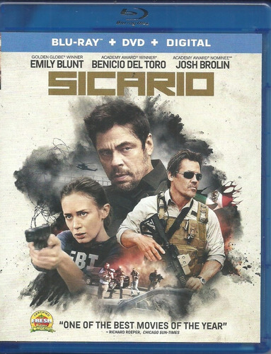 Sicario | Blu Ray + Dvd Digital Película Nueva