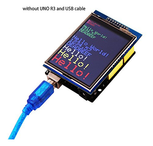 Pantalla Táctil Tft Elegoo Uno R3 De 2,8 Pulgadas Con Conect