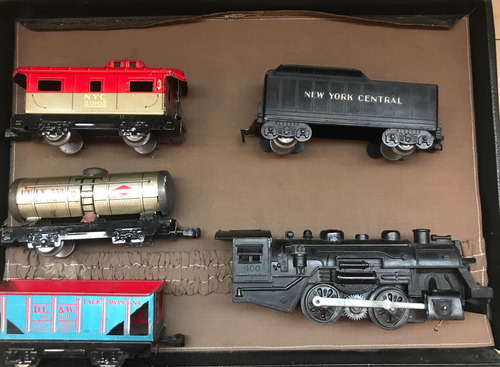 Tren Eléctrico Set En Lata Antiguo Marx Toys