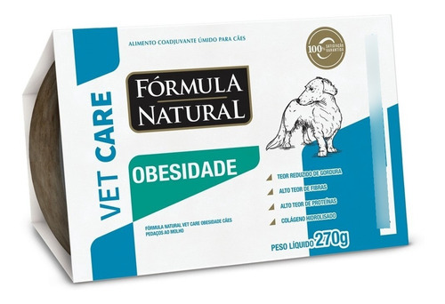 Fórmula Natural Ração Úmida Vet Care Cães Obesidade 270g