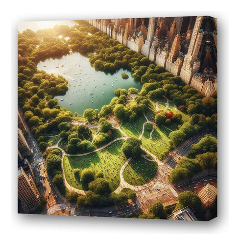 Cuadro 30x30cm Central Park Oasis Urbano New York M2