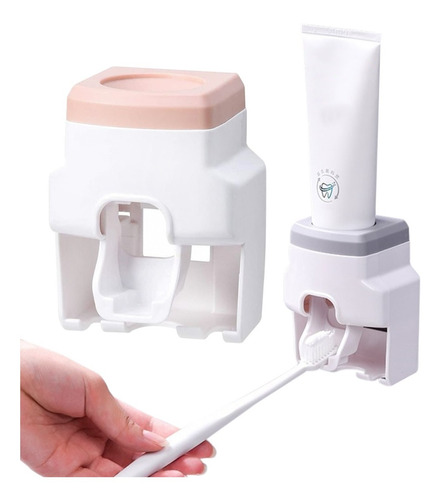 Dispensador Automático De Pasta Dental, Porta Cepillo