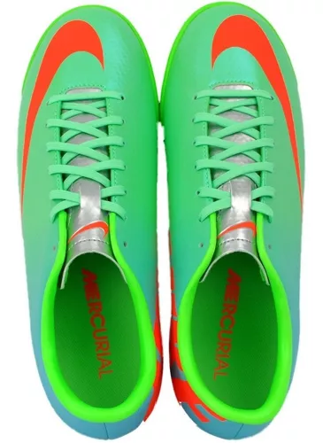 Nike Futbol Mercurial Verde Aperlado Pasto Sintetico Meses sin intereses