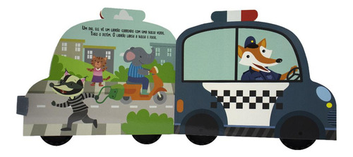 Aventura Sobre Rodas: Carro De Polícia Do Theo, O, De Mammoth World. Editorial Happy Books, Capa Mole Em Português
