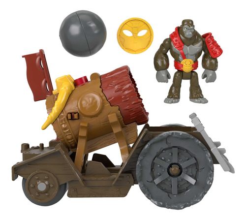 Imaginext Mundo Aventura Vehículo De Juguete Cañón De Gorila