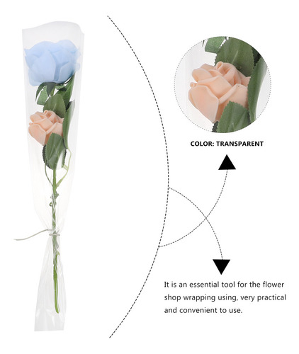 Bolsas De Regalo Transparentes Para Envolver Ramos De Flores