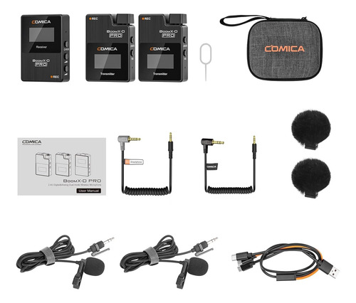 Boomx-d Pro - Sistema De Micrófono Inalámbrico Lavalier Con